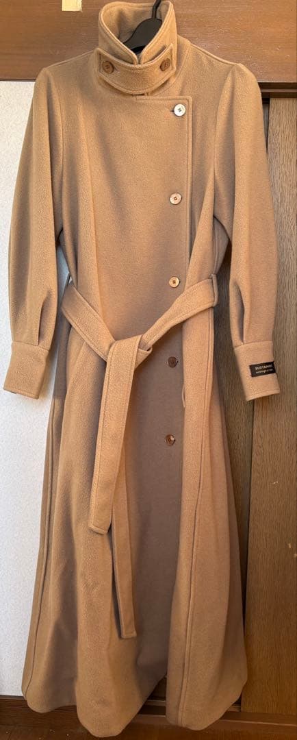 ジャケット・アウター AMERI POOFY FLARE LONG COAT S