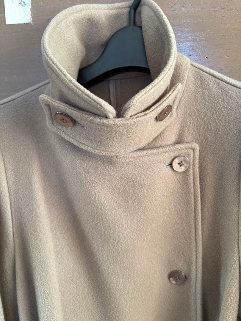 ジャケット・アウター AMERI POOFY FLARE LONG COAT S