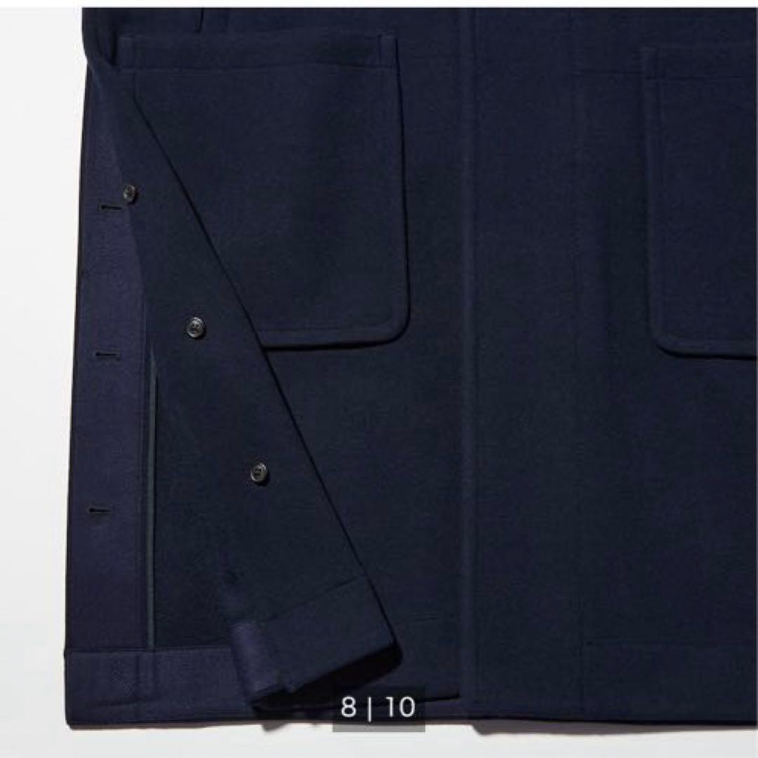 【新品・未着用】＋J ウール　オーバーサイズ　ダッフルコート　ブラック