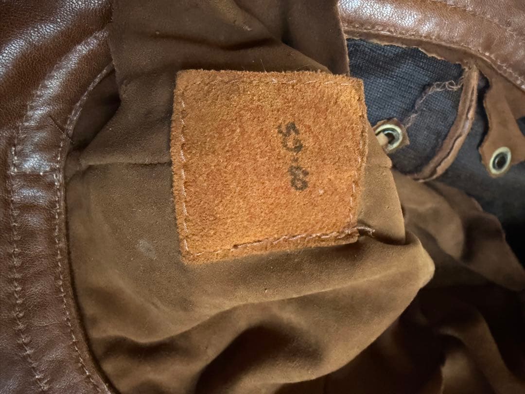 CHAPAL（シャパル）フランス製 ヴィンテージ レザーハット　難あり