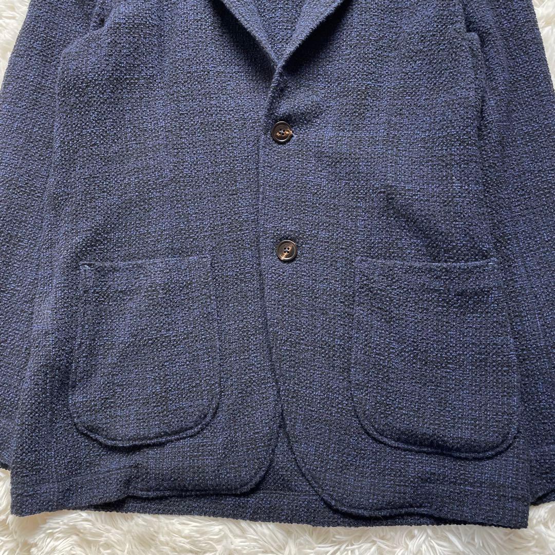 現行タグ ラルディーニ アルパカ ブートニエール テーラードジャケット ツイード