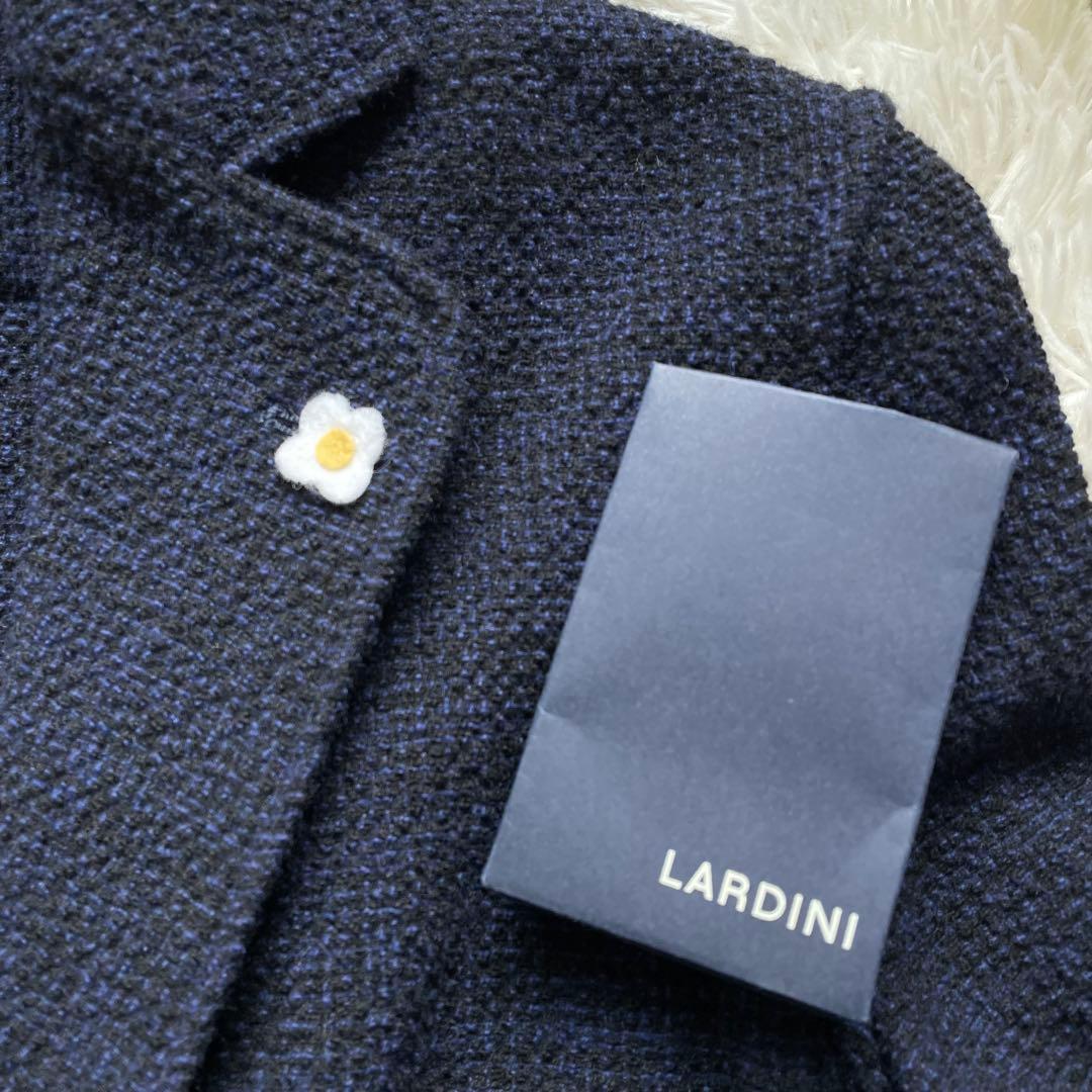 現行タグ ラルディーニ アルパカ ブートニエール テーラードジャケット ツイード