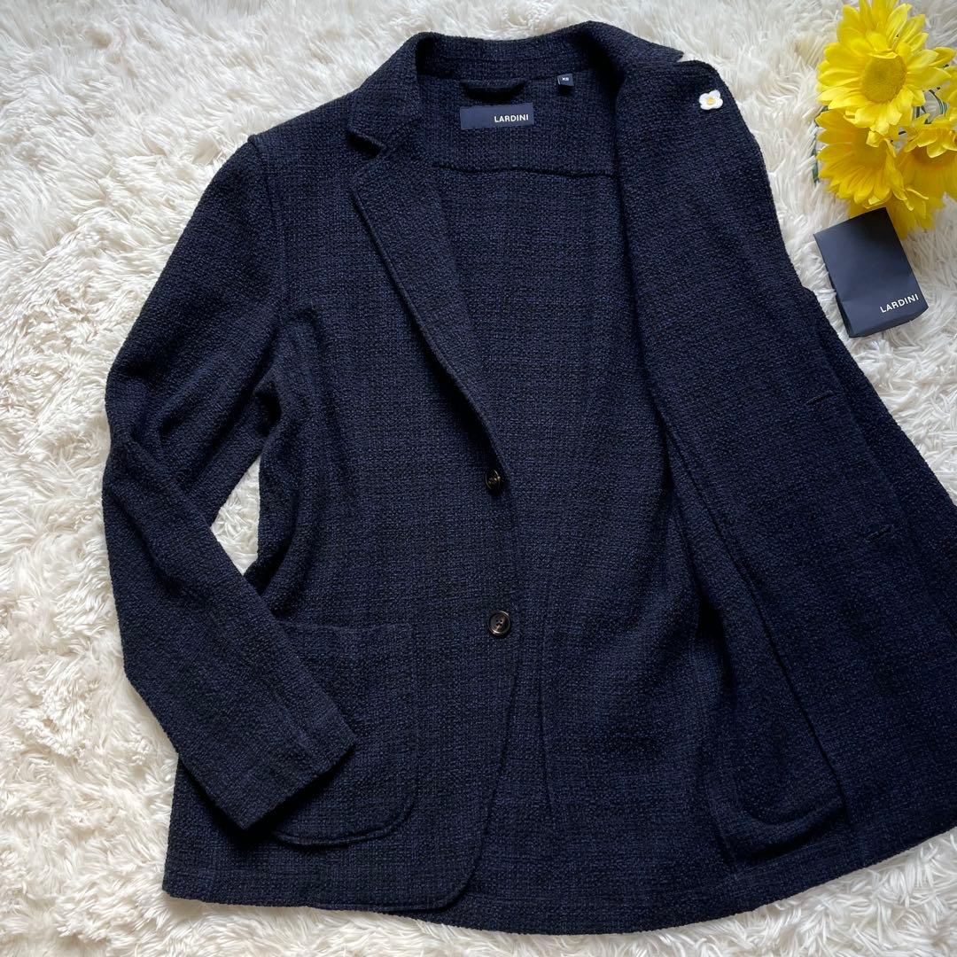 現行タグ ラルディーニ アルパカ ブートニエール テーラードジャケット ツイード