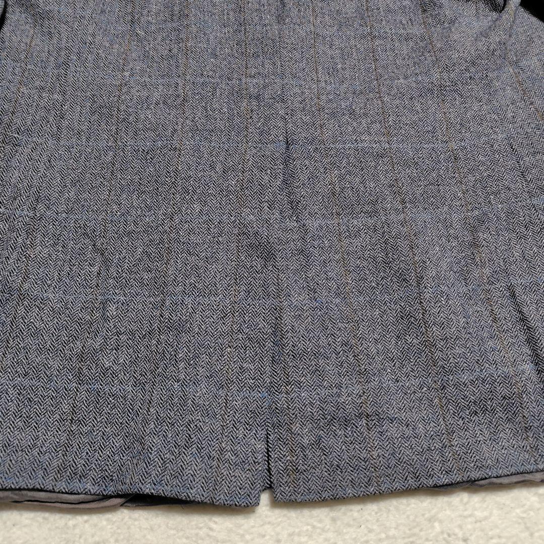 【XL相当】ブルックスブラザーズ ヘリンボーン テーラードジャケット グレー系