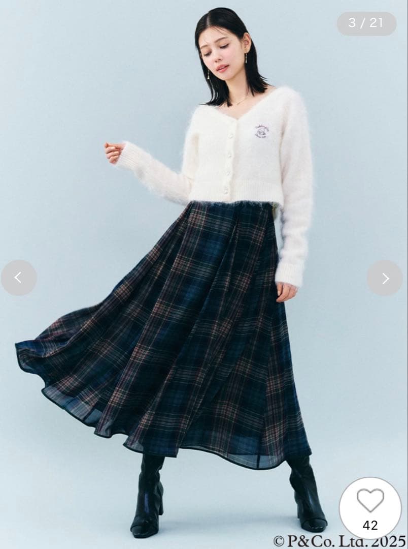 セルフォード　シアーチェック　スカート