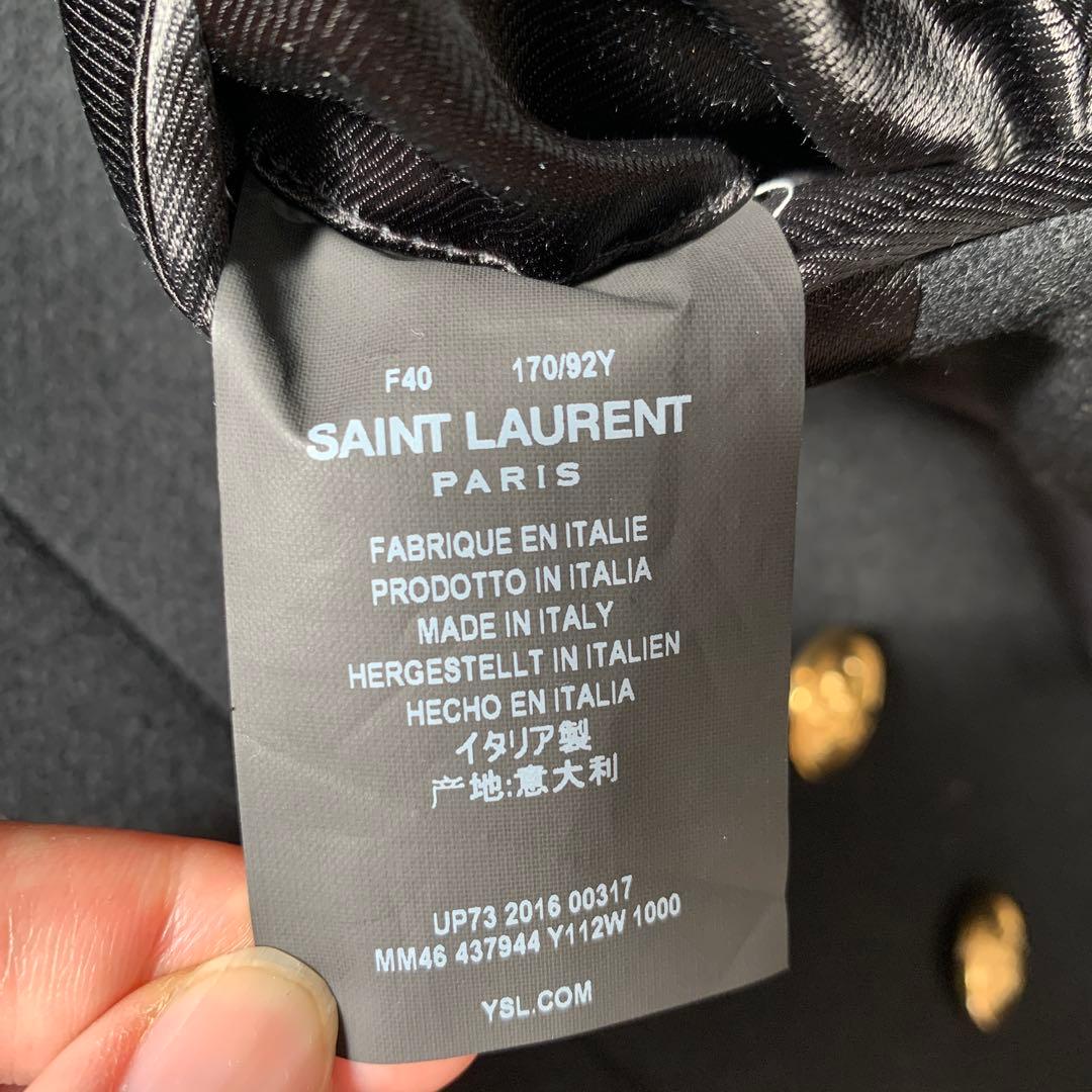 SAINT LAURENT チェスターコート F40 金ボタン 16AWエディ期