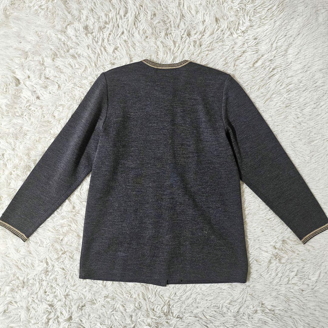 極美品 YVES SAINT LAURENT ニットジャケット M 金ボタン