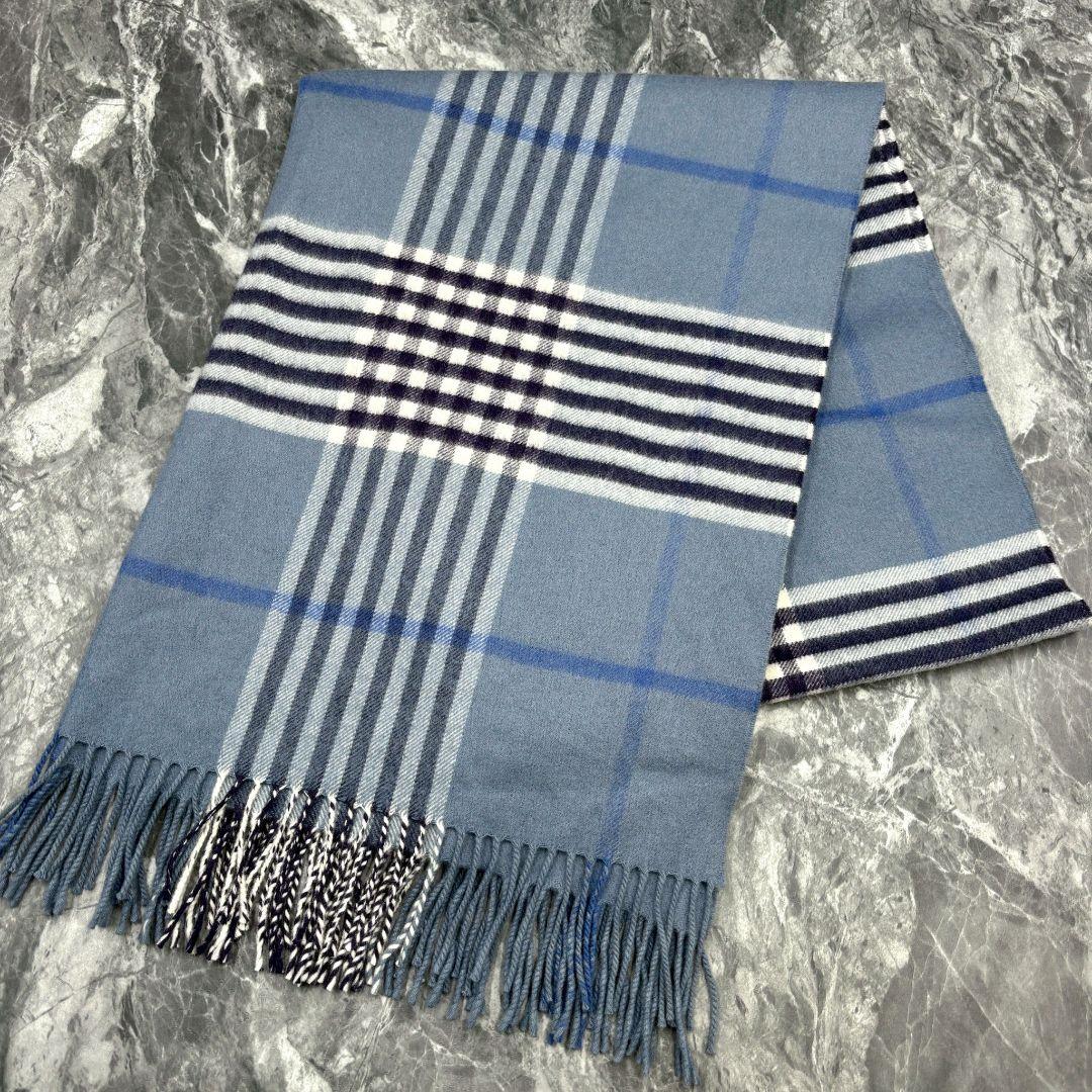 【美品】ジョンストンズ 大判ストール ユナイテッドアローズグリーンレーベル別注