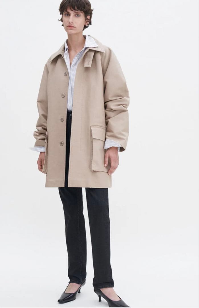 未使用 13万 FILIPPA K ジャケット コート 2025 ベージュ 34