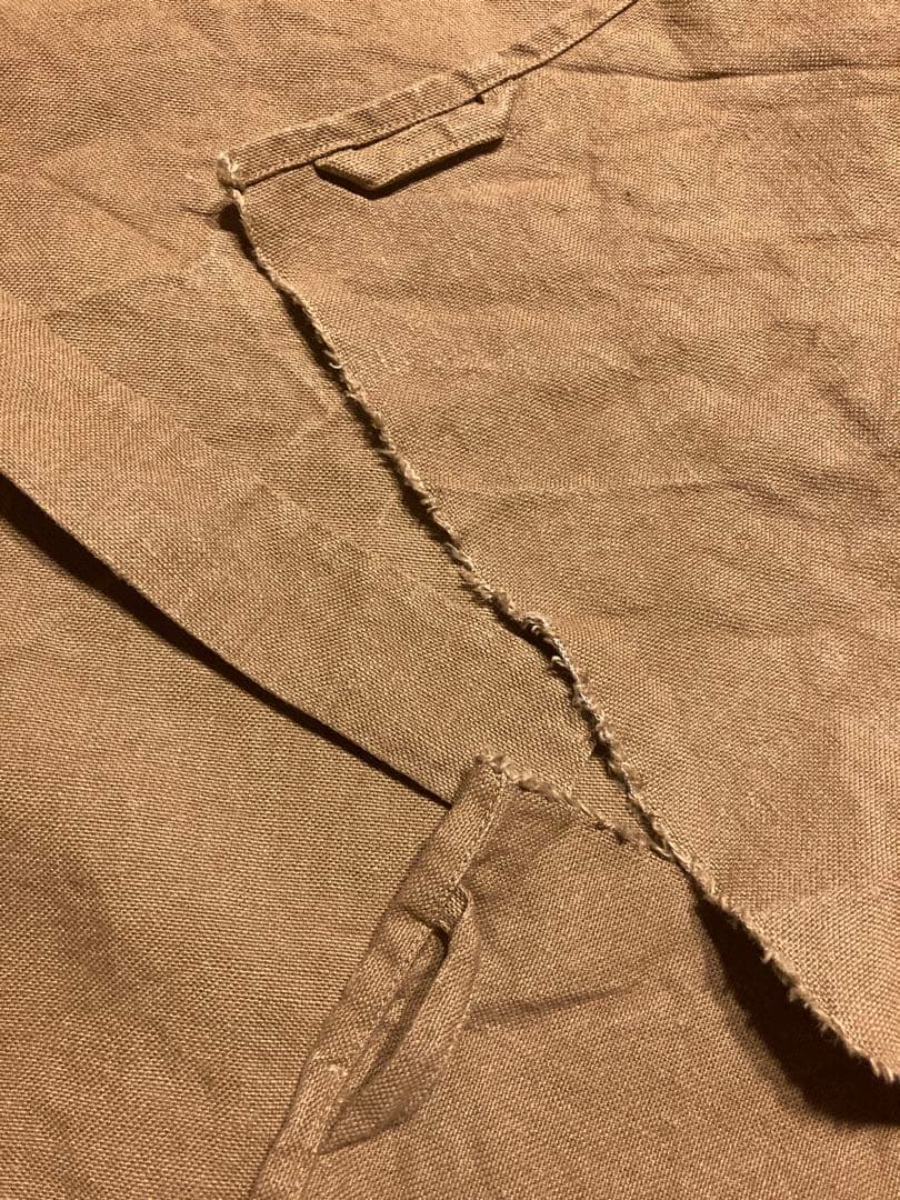 ダニエラグレジス リネンエプロン　カーキ