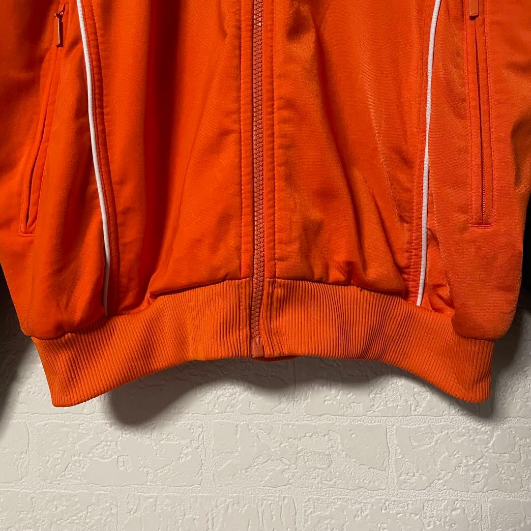 adidas トラックJKT Lサイズ オレンジ/ブラック パフォーマンスロゴ