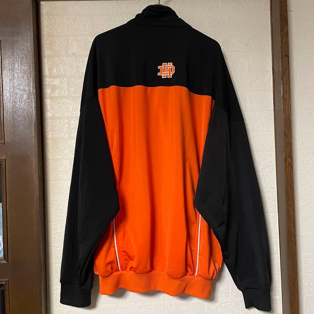 adidas トラックJKT Lサイズ オレンジ/ブラック パフォーマンスロゴ