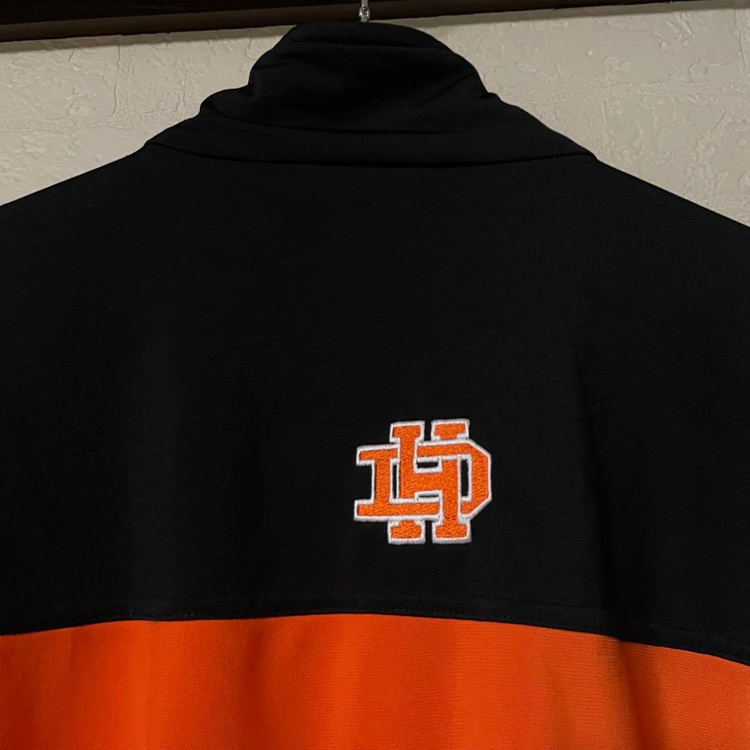 adidas トラックJKT Lサイズ オレンジ/ブラック パフォーマンスロゴ