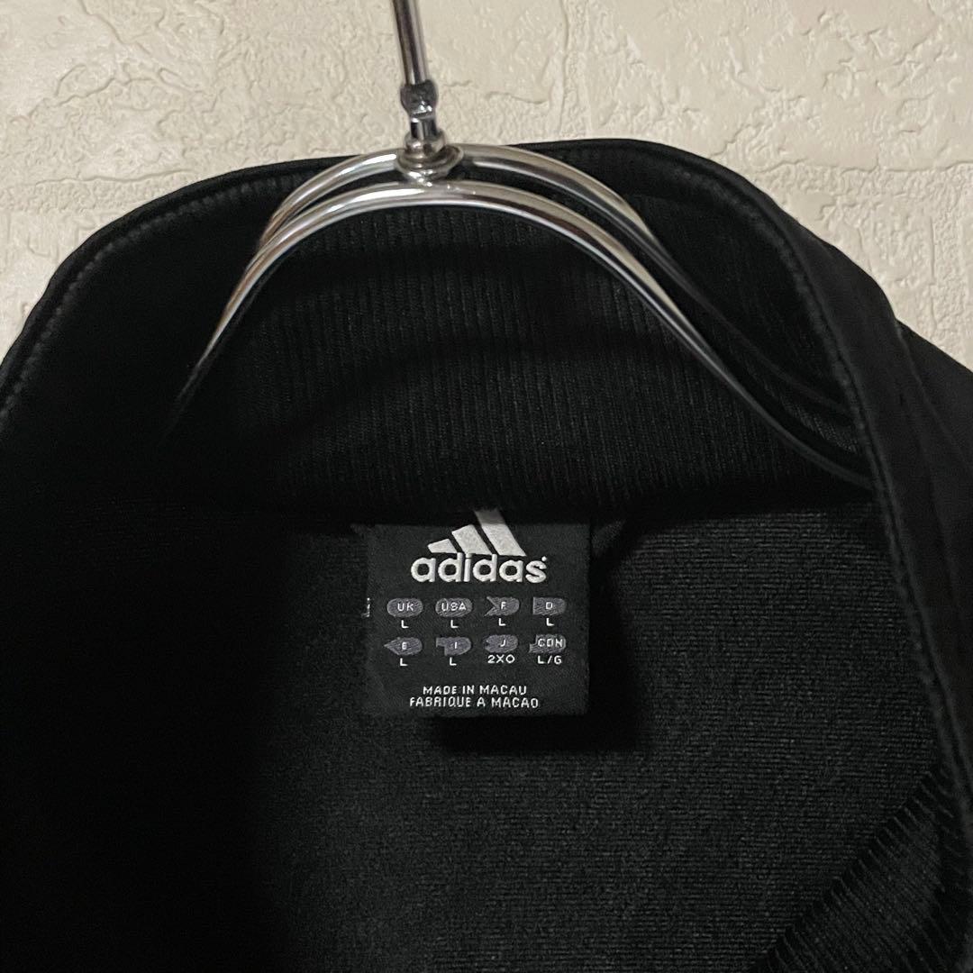 adidas トラックJKT Lサイズ オレンジ/ブラック パフォーマンスロゴ