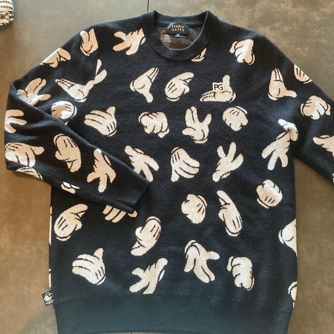 PEARLY GATES ミッキー手のひら模様 セーター サイズ5