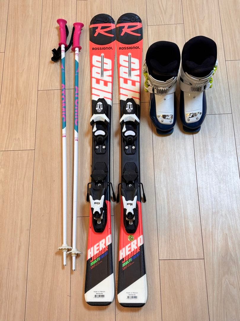 ROSSIGNOL ロシニョール 110cm ジュニア キッズ　スキーセット