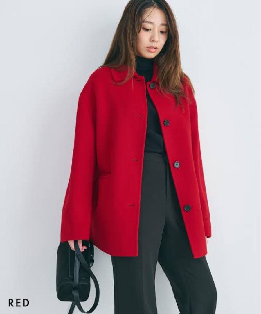 ベースメント【MAAYA DESIGN】リバーミドルコート RED