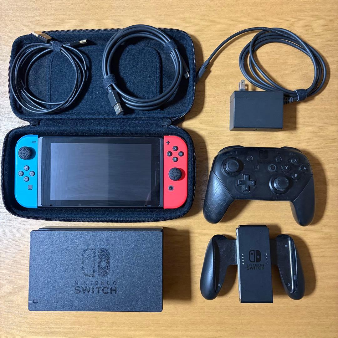 【箱無し•プロコン付き！】Nintendo Switch • プロコン、ケース