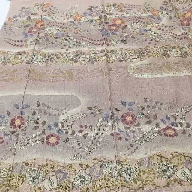 美品 辻が花 正絹トールサイズ“懐かしくて不思議な桃源郷”訪問着 T-39