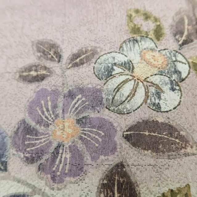 美品 辻が花 正絹トールサイズ“懐かしくて不思議な桃源郷”訪問着 T-39