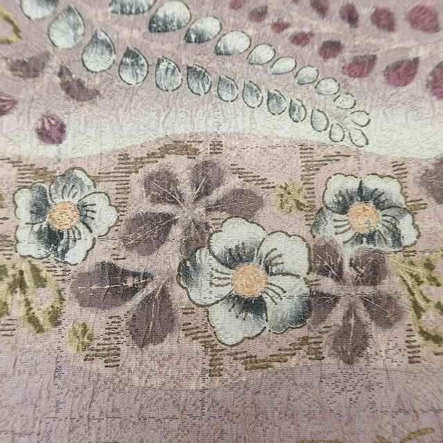 美品 辻が花 正絹トールサイズ“懐かしくて不思議な桃源郷”訪問着 T-39