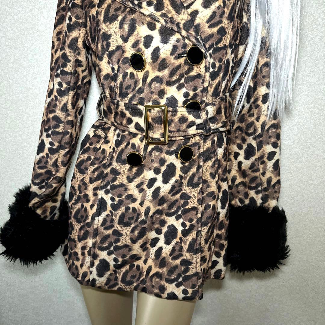 d.i.a.系 ファーヒョウ柄 最強トレンチコート 鬼ギャル