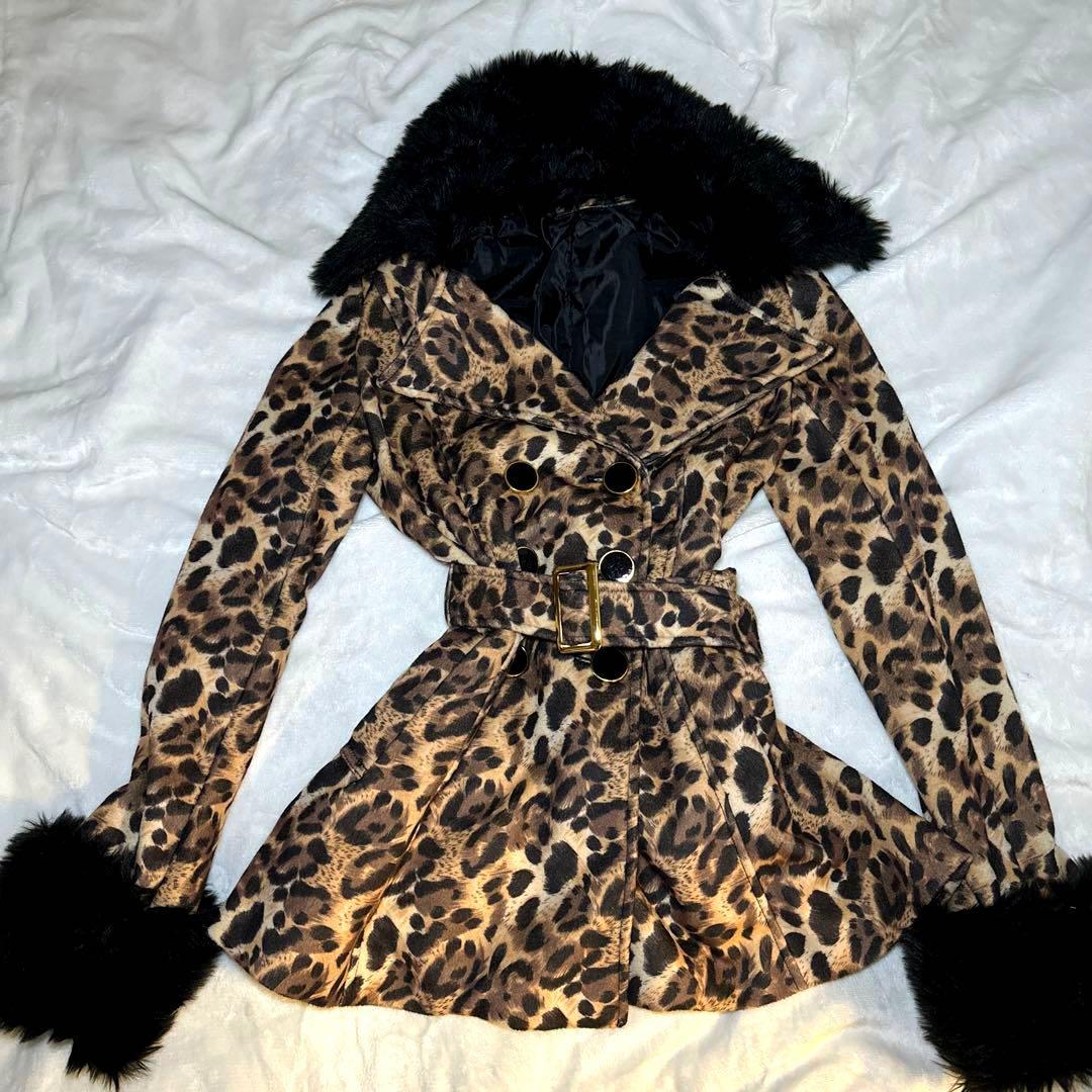 d.i.a.系 ファーヒョウ柄 最強トレンチコート 鬼ギャル