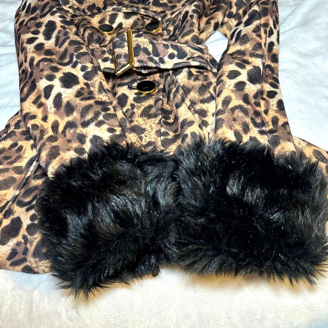 d.i.a.系 ファーヒョウ柄 最強トレンチコート 鬼ギャル