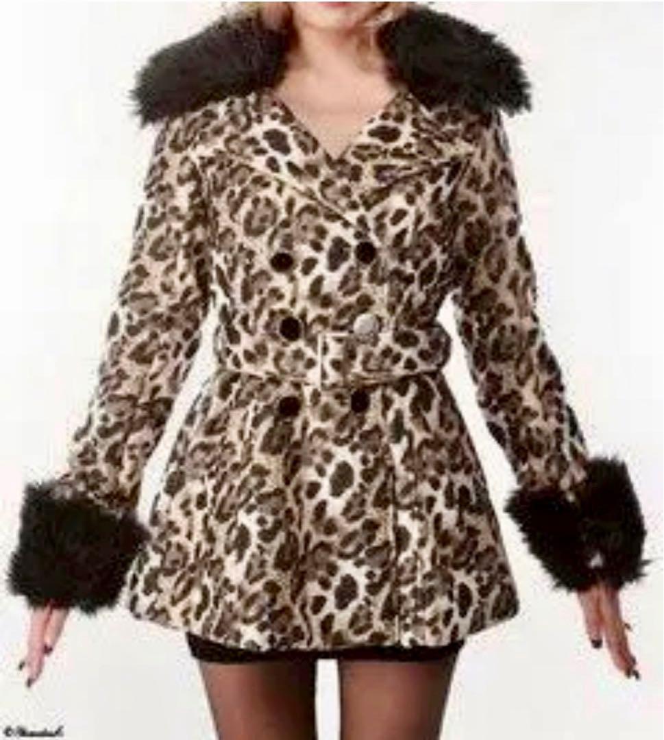 d.i.a.系 ファーヒョウ柄 最強トレンチコート 鬼ギャル