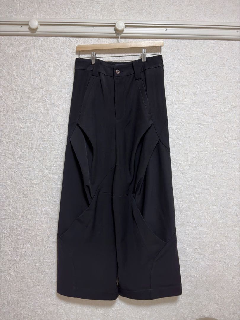 BAOVICTO 23SS 変形ワイドパンツ　ブラック　サイズ1
