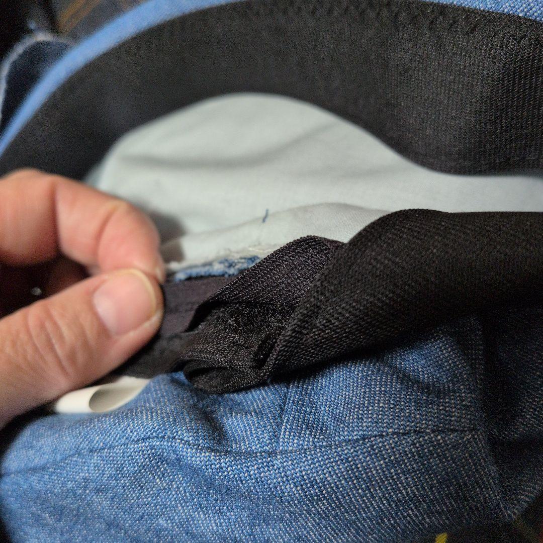 デニム共花ベレー ブルー アジャスター付き