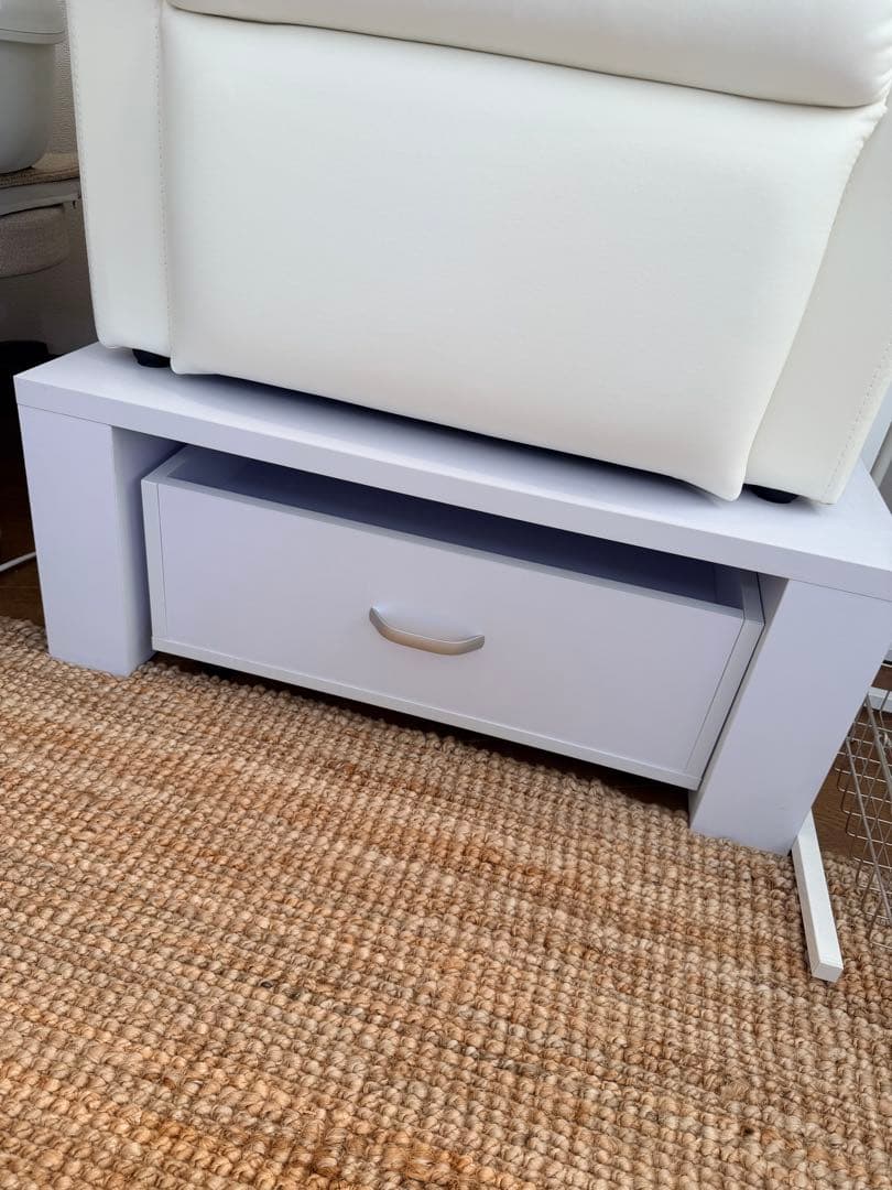 フットネイルチェア ステージ 高さ30cmタイプ ホワイト　ネイルチェア台