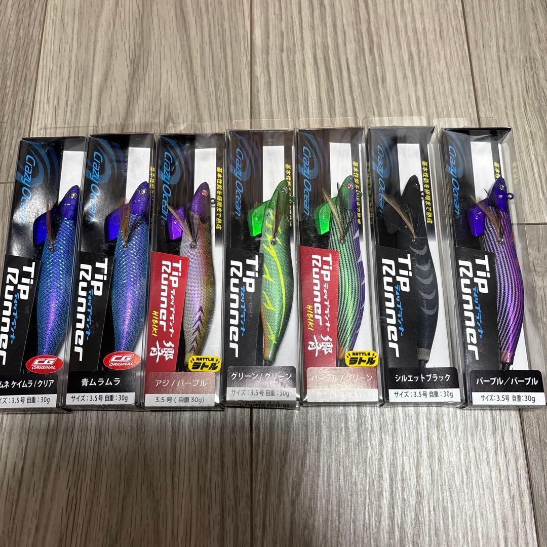 Tip Runner エギ 3.5号 30g 6色セット