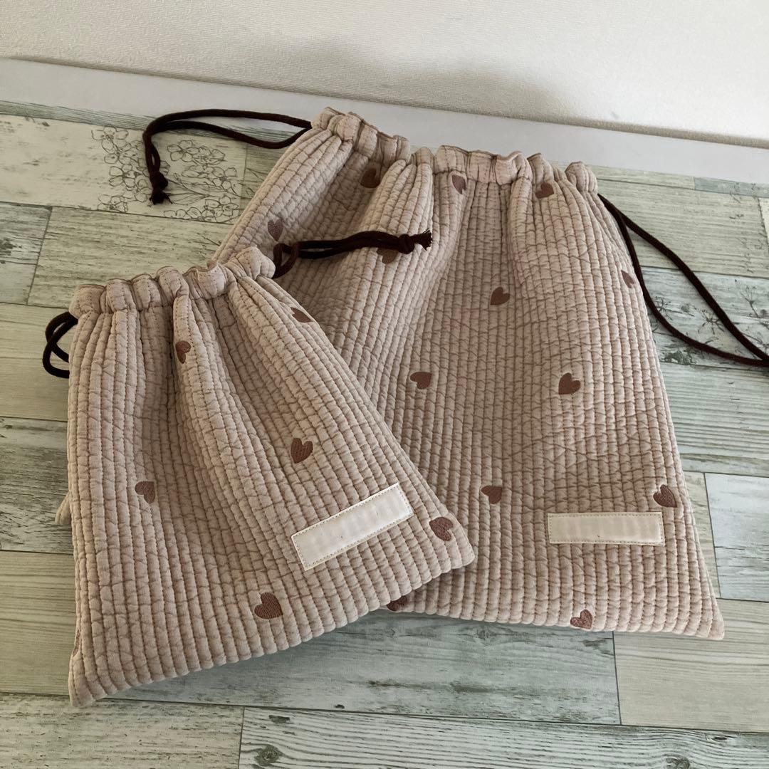 ＮＮページ 図書袋　絵本袋ショルダー　ハンドメイド