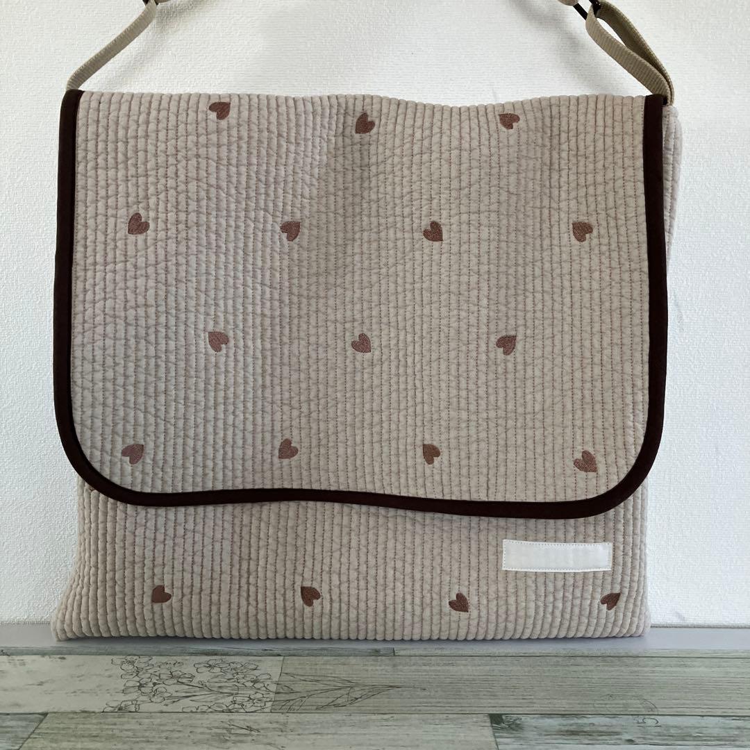 ＮＮページ 図書袋　絵本袋ショルダー　ハンドメイド