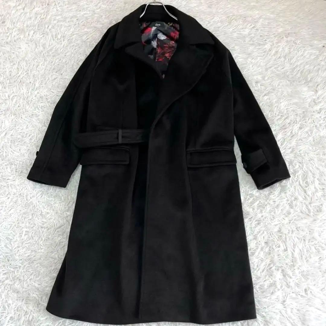 大きいサイズ✨glamb ガウンチェスターコート　ベルト付き　オーバーサイズ　L