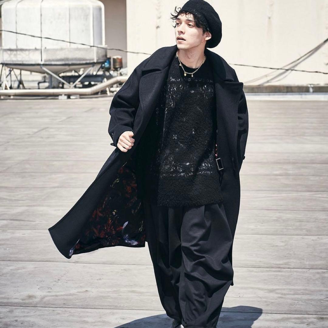 大きいサイズ✨glamb ガウンチェスターコート　ベルト付き　オーバーサイズ　L