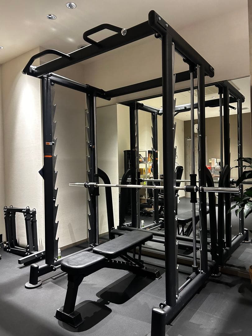 【配送設置費込み】Impulse業務用3Dスミスマシン 美品セーフティ＆ベンチ付