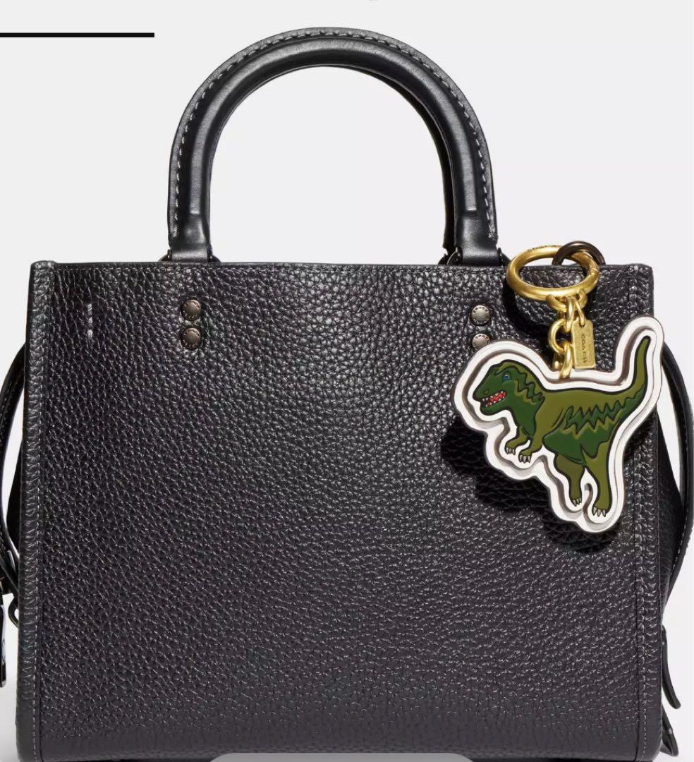 kinaco コーチのレキシー バッグ チャーム・シグネチャー キャンバス