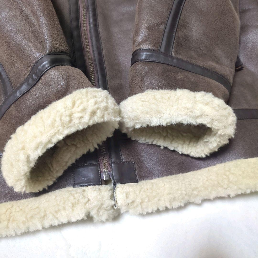 美品 ALPHA B-3 フライトジャケット 4XL フェイクムートン