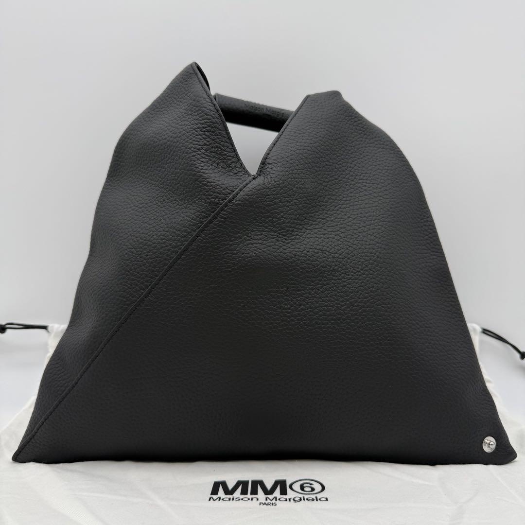 【未使用】MM6 メゾンマルジェラ レザーミニジャパニーズ トートバッグ 黒