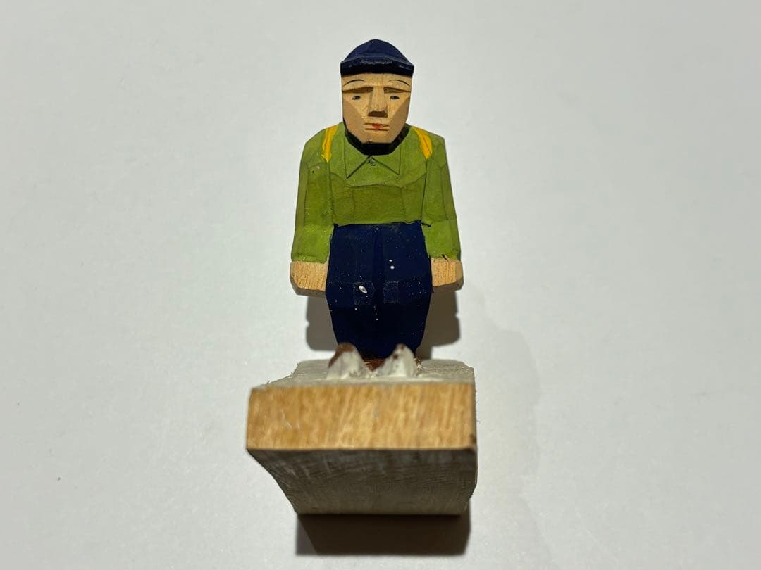 「農民美術 農民人形スキー」木彫り 1体|長野県 伝統美術品 手工芸品 山本鼎