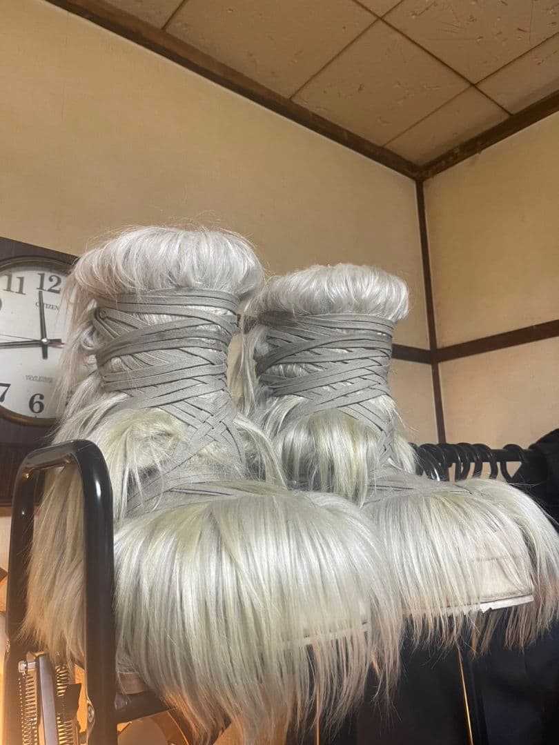 RICK OWENS x MONCLER ビッグロックス ファー ブーツ 42