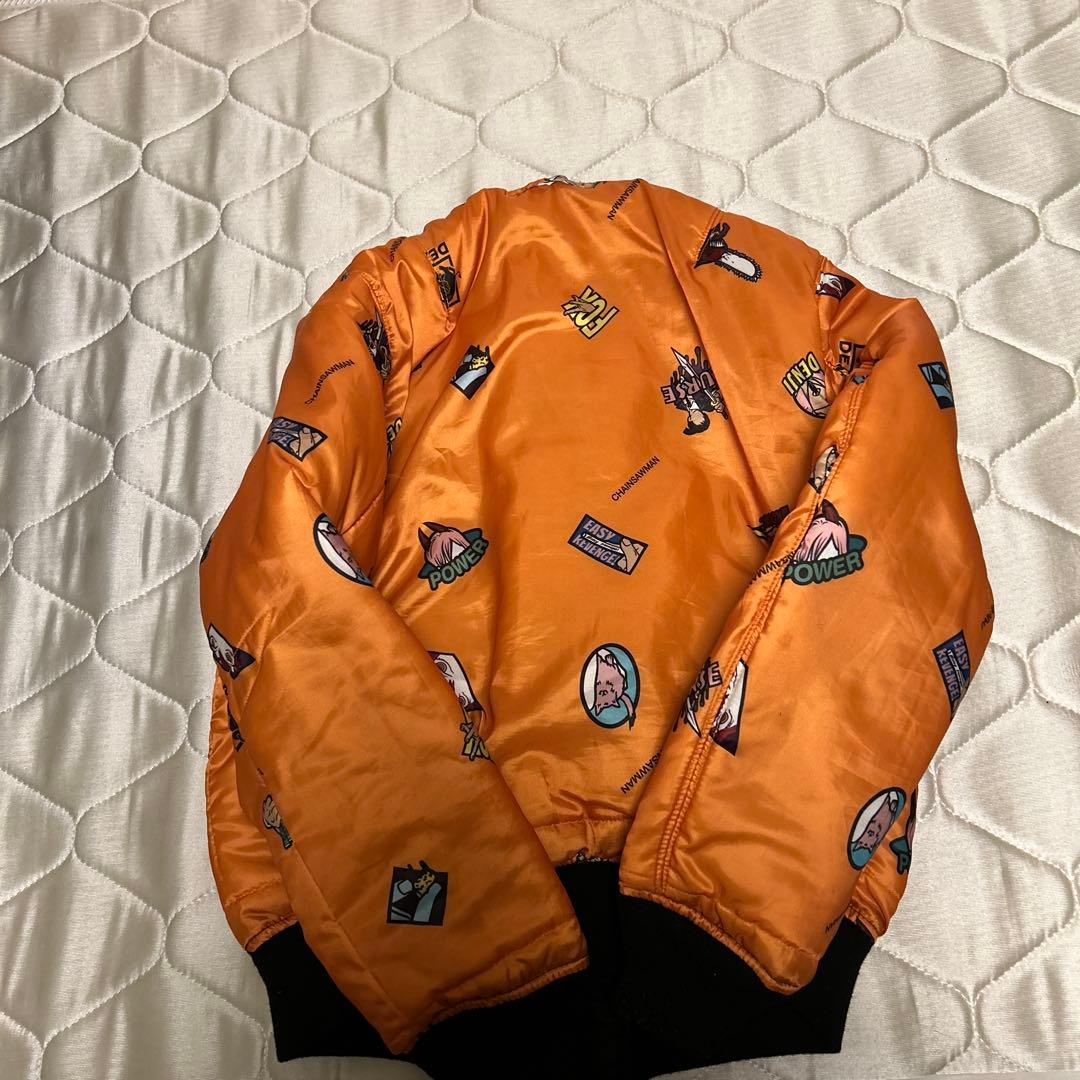 AVIREX MA-1ジャケット ブラック　チェンソーマンコラボ