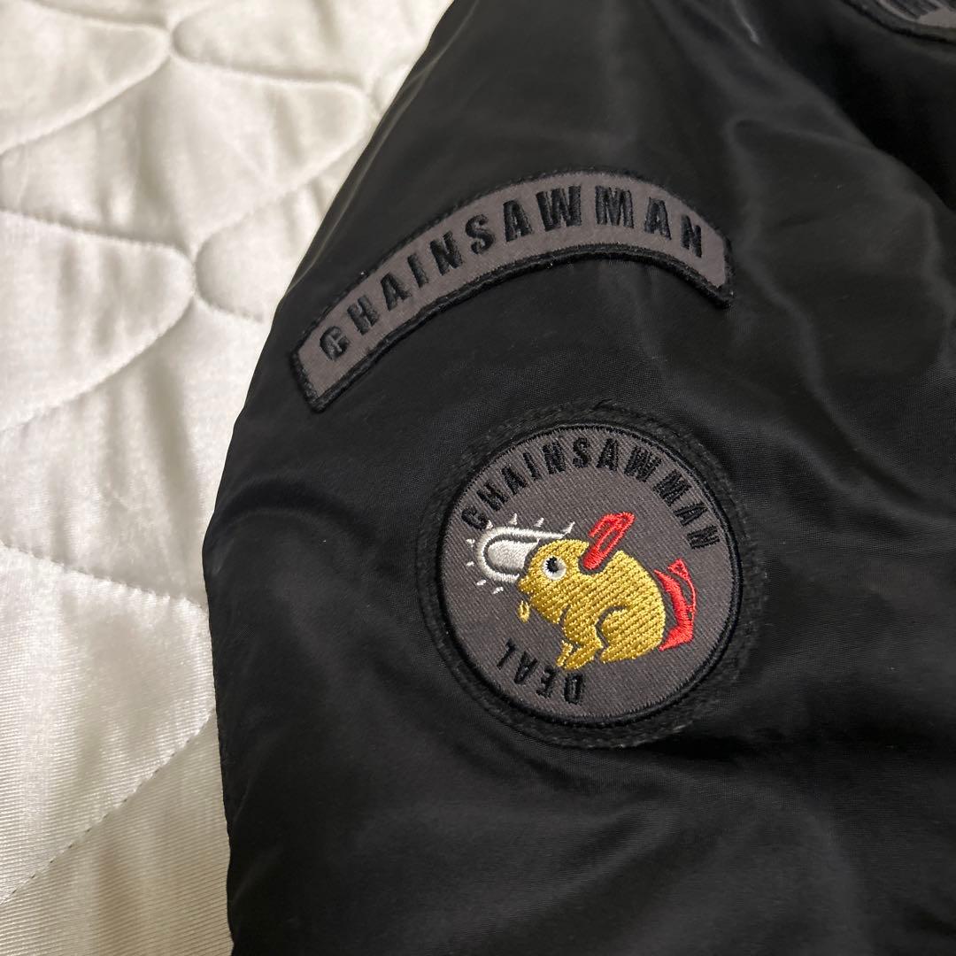 AVIREX MA-1ジャケット ブラック　チェンソーマンコラボ