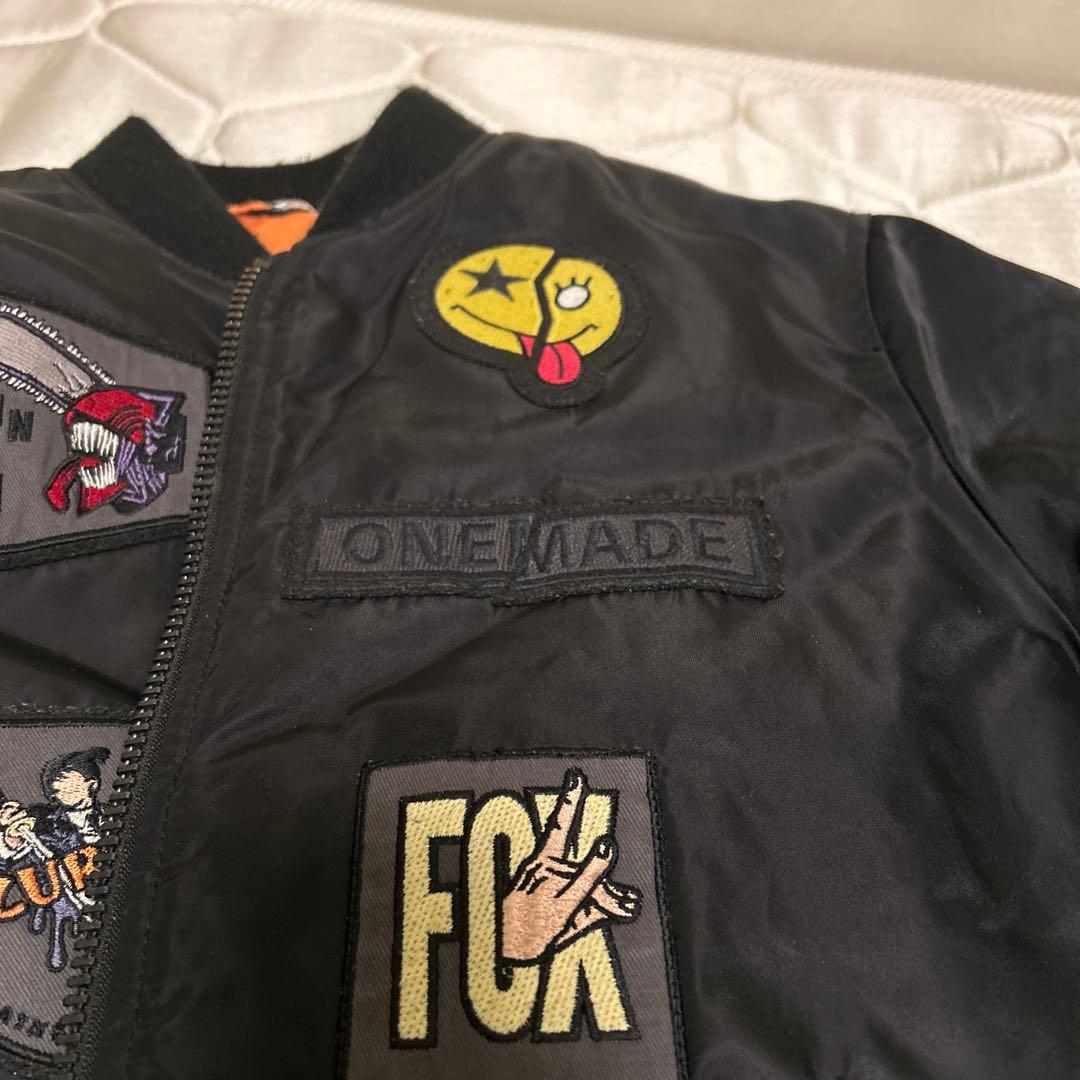 AVIREX MA-1ジャケット ブラック　チェンソーマンコラボ