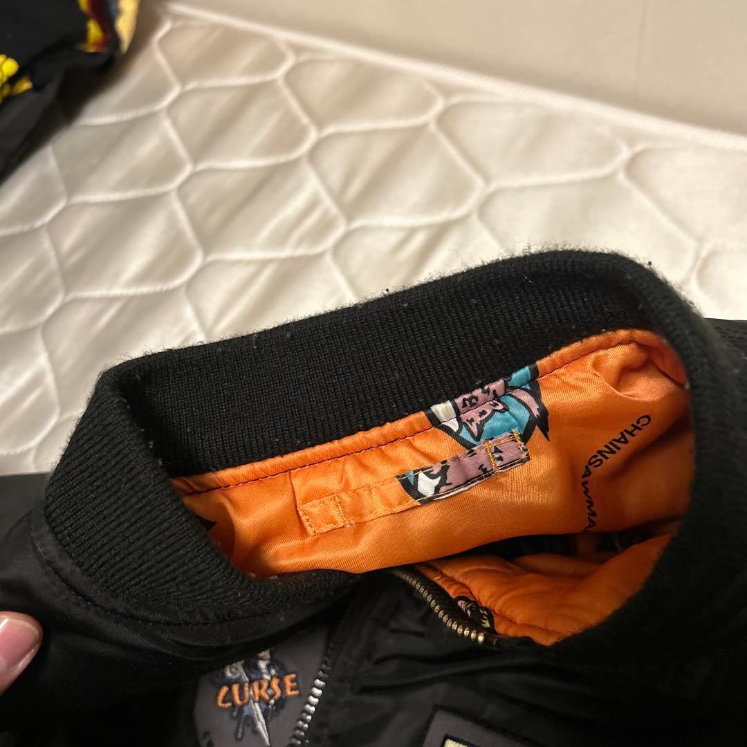 AVIREX MA-1ジャケット ブラック　チェンソーマンコラボ