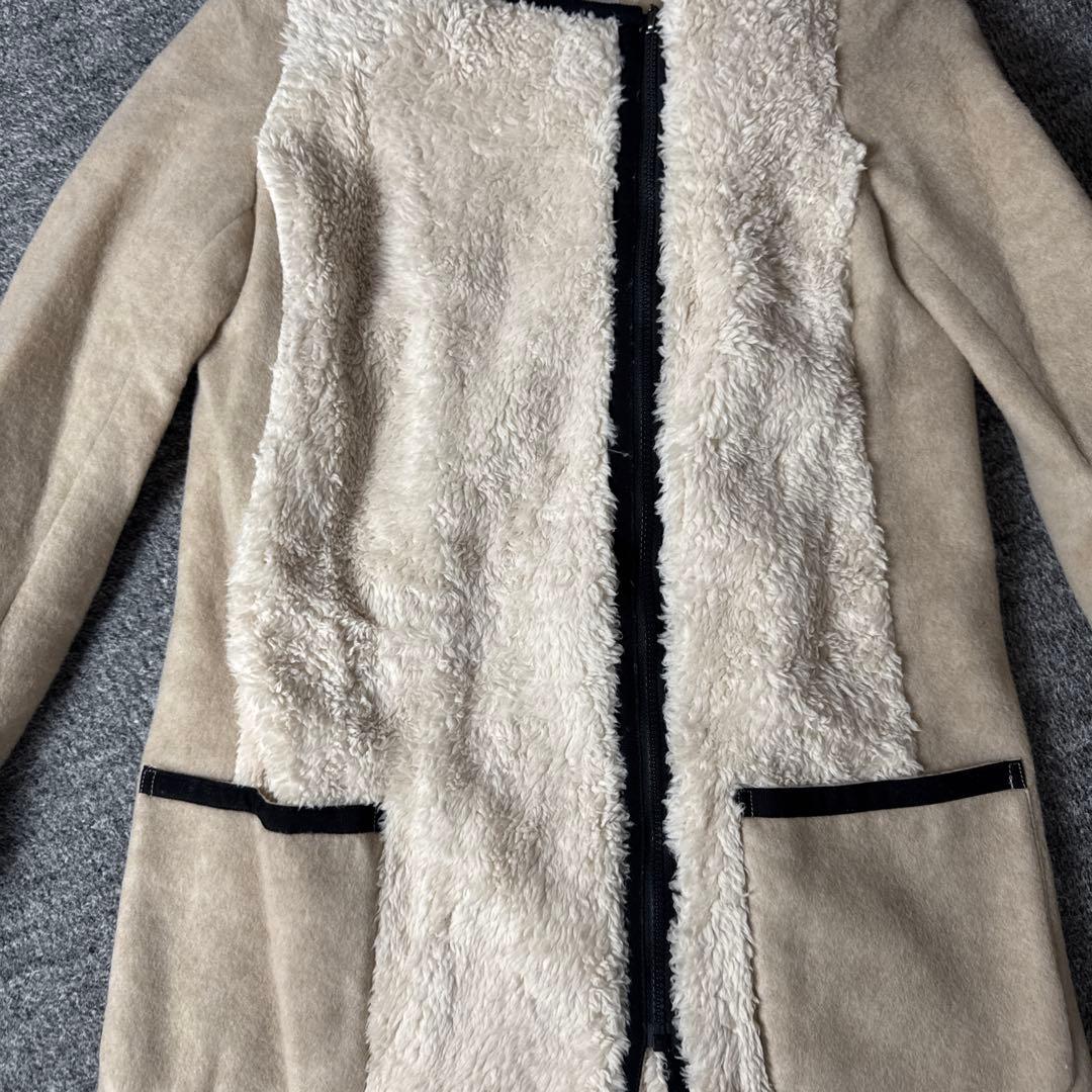 新品　RITSUKO SHIRAHAMA ノーカラーコート　ベージュ　1