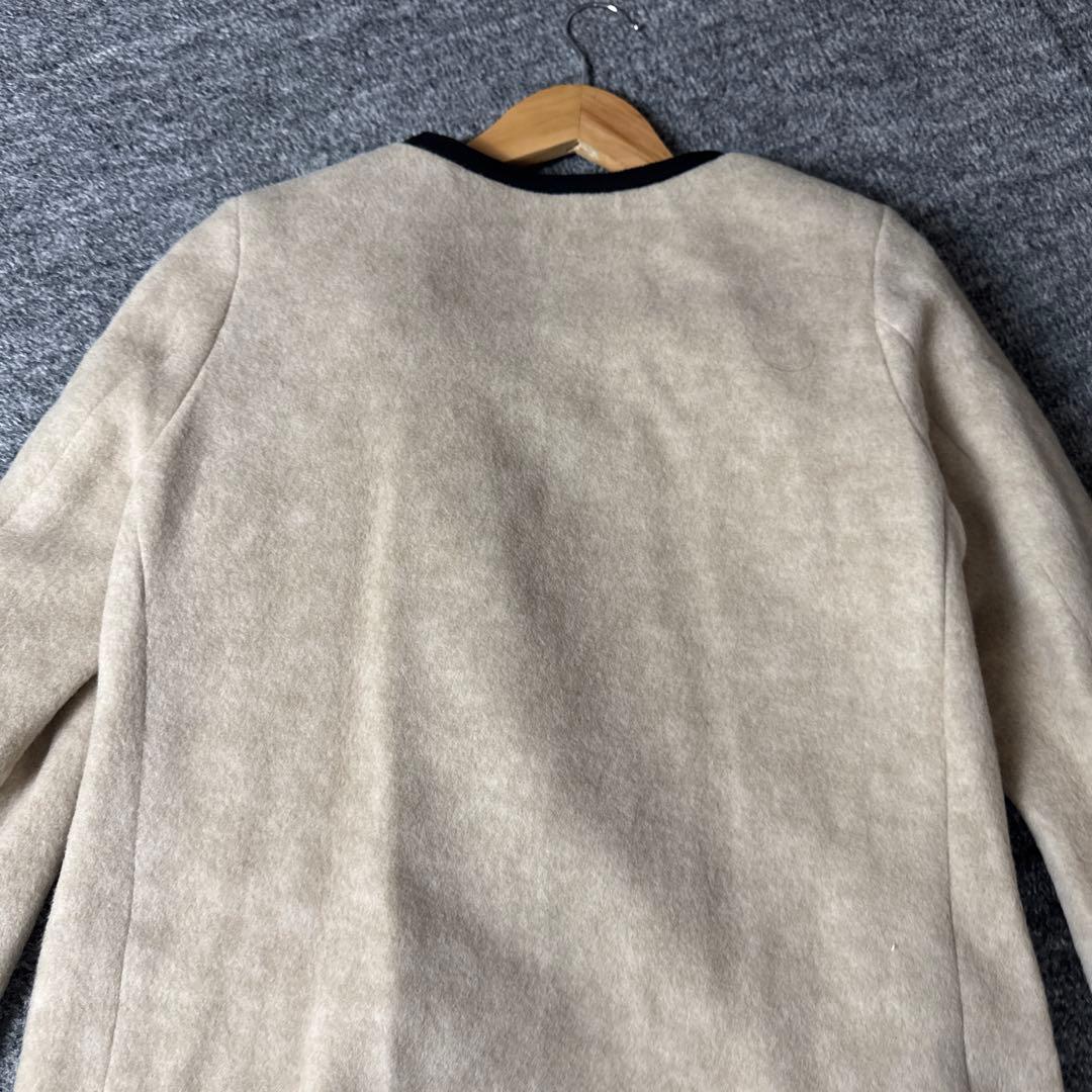 新品　RITSUKO SHIRAHAMA ノーカラーコート　ベージュ　1