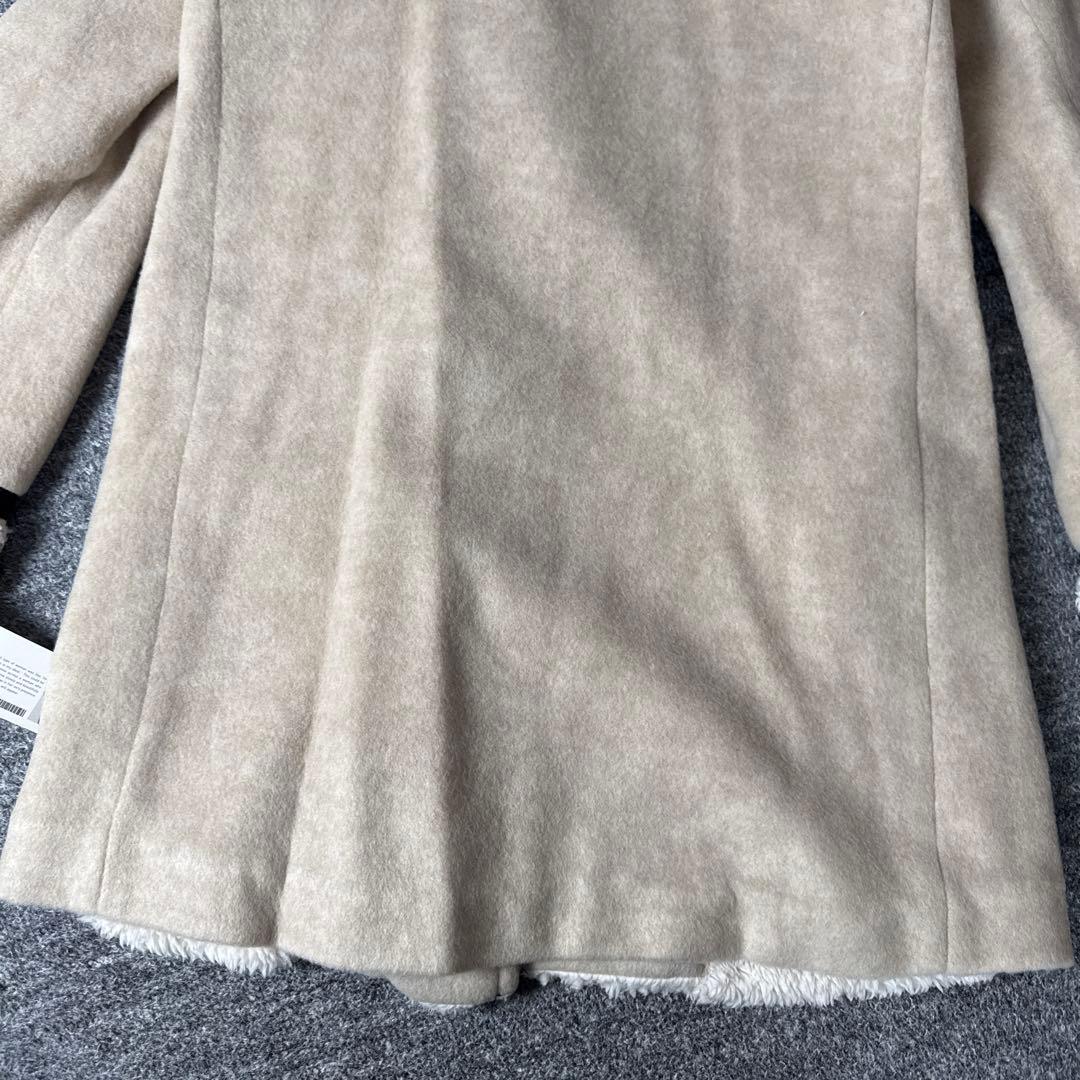 新品　RITSUKO SHIRAHAMA ノーカラーコート　ベージュ　1